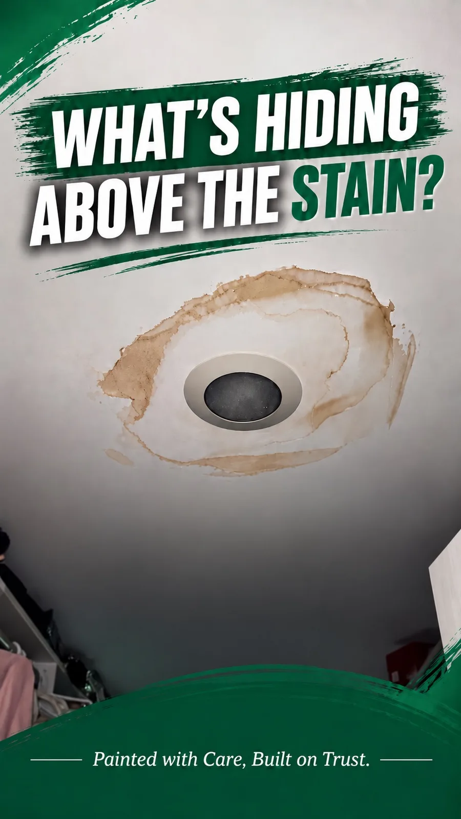 Water Stained Ceiling Repaired in Norwalk
